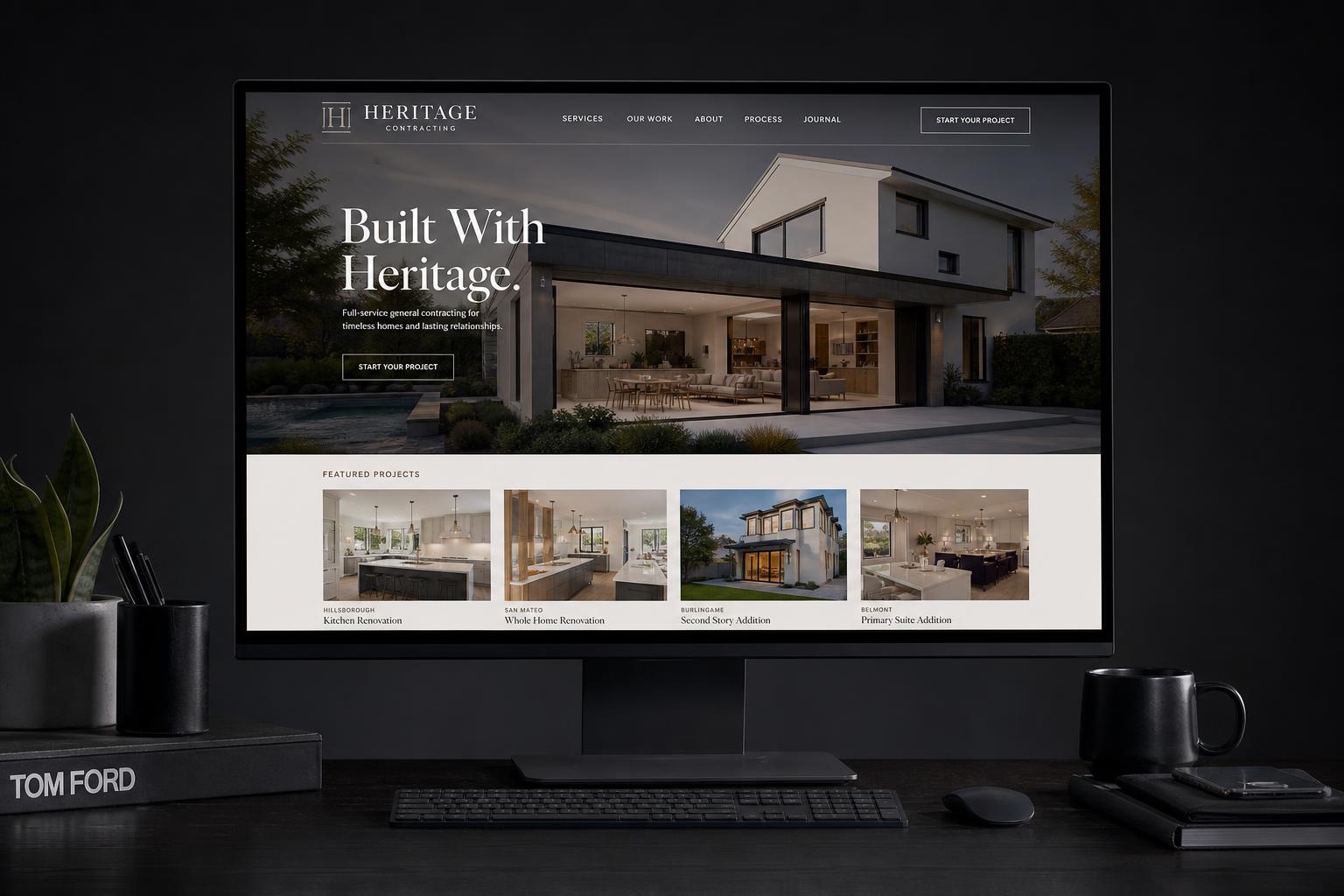 Contractor website concept